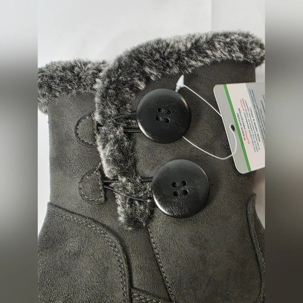 Flexus By Spring Step Istra Waterproof Dark Gray Winter Boots Womens Size 6